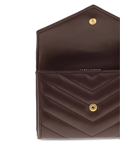 Saint Laurent Cassandre quilted logo wallet - Red - zdjęcie produktu nr 2