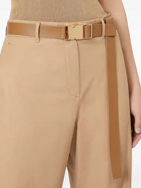 Max Mara belted cotton trousers - Neutrals - zdjęcie produktu nr 2