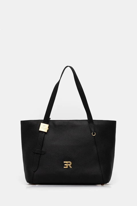 Ermanno Scervino torebka skórzana kolor czarny 12401946 - zdjęcie produktu nr 1