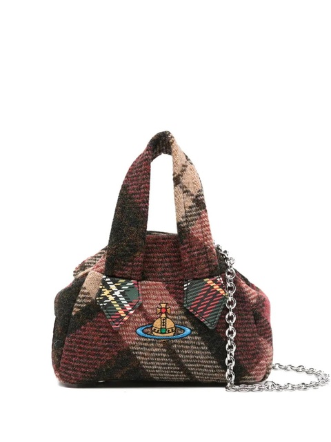 Vivienne Westwood logo-embroidered mini tote bag - Brown - zdjęcie produktu nr 1