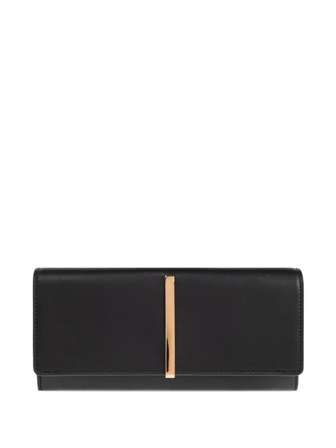 Tod's engraved-logo leather wallet - Black - zdjęcie produktu nr 1