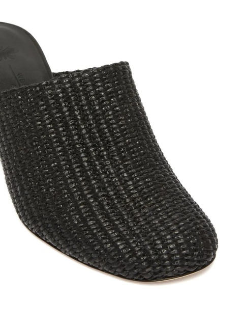 Weekend Max Mara 55mm woven slide mules - Black - zdjęcie produktu nr 2