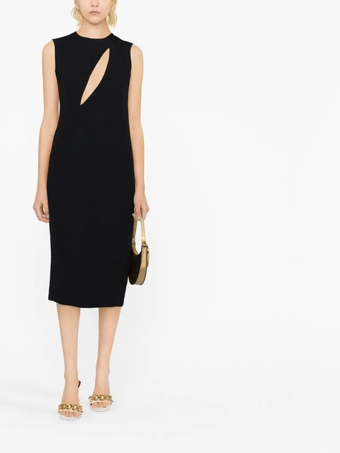 Versace cut-out sleeveless midi dress - Black - zdjęcie produktu nr 1