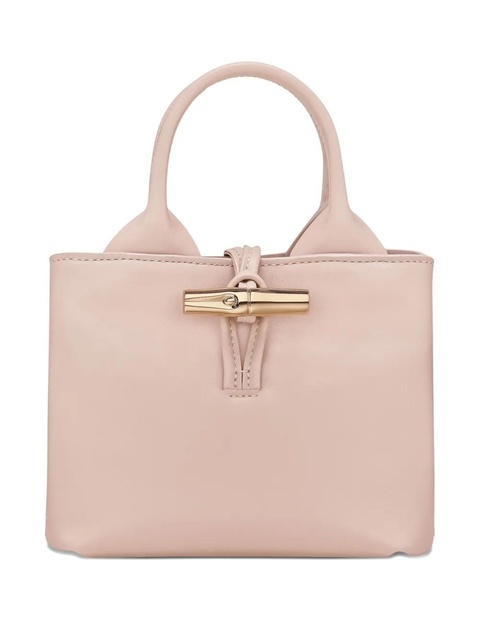 Longchamp Le Roseau leather mini bag - Pink - zdjęcie produktu nr 1