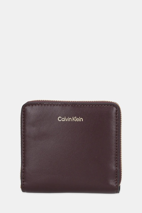 Calvin Klein portfel damski kolor bordowy LV04F1044G - zdjęcie produktu nr 1