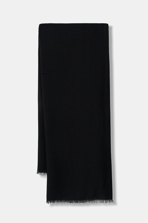 Sisley szal damski kolor czarny gładki 6HIKWU024 - zdjęcie produktu nr 1