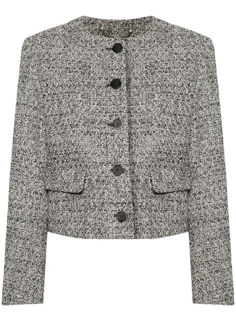 Golden Goose bouclé cropped jacket - Black - zdjęcie produktu nr 1