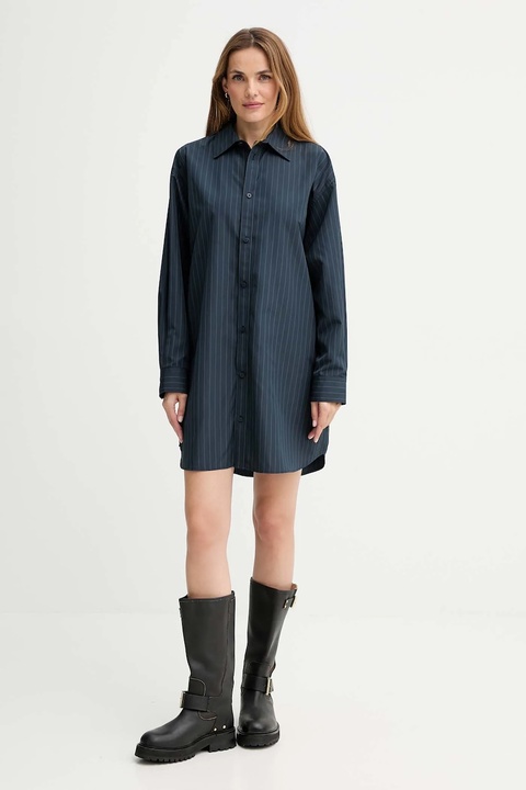 G-Star sukienka 0 kolor granatowy mini oversize D26979.E084 - zdjęcie produktu nr 2