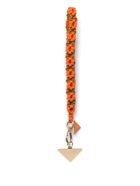 Prada crochet phone wristlet - Orange - zdjęcie produktu nr 1