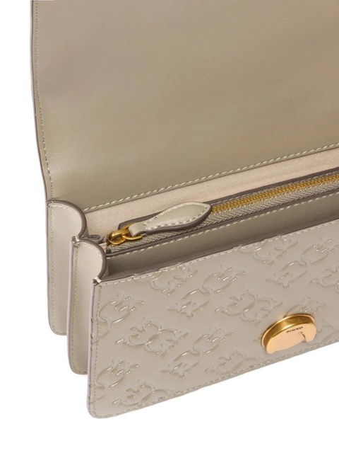 PINKO mini Love Bag embossed cross body bag - Brown - zdjęcie produktu nr 2