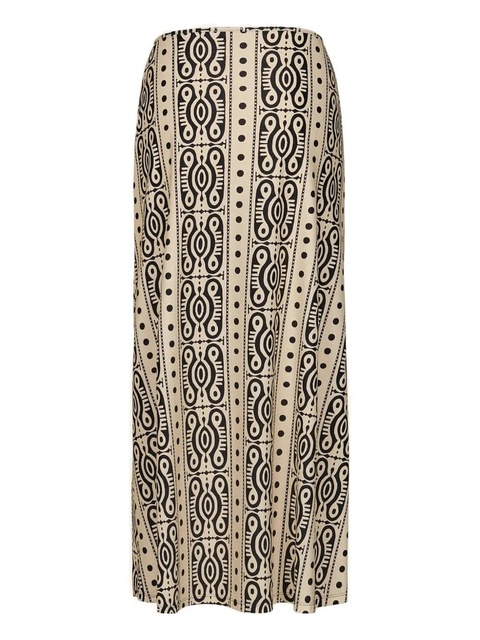 Johanna Ortiz Nuevo Destino printed slit midi skirt - Neutrals - zdjęcie produktu nr 2
