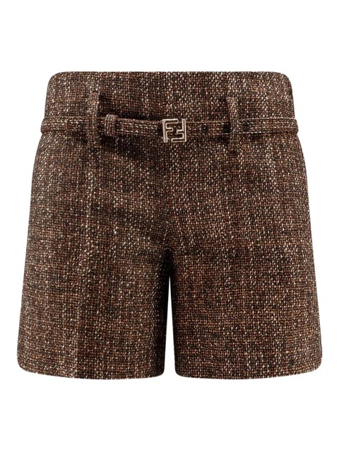 FENDI belted shorts - Brown - zdjęcie produktu nr 1