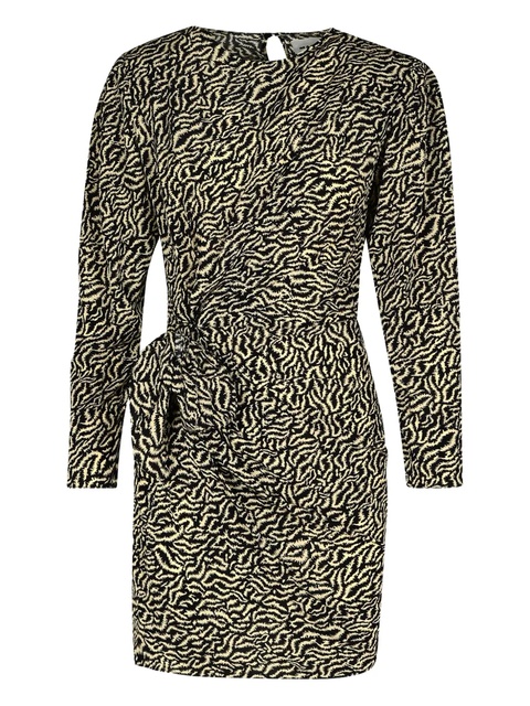ISABEL MARANT Dulce patterned mini dress - Black - zdjęcie produktu nr 1