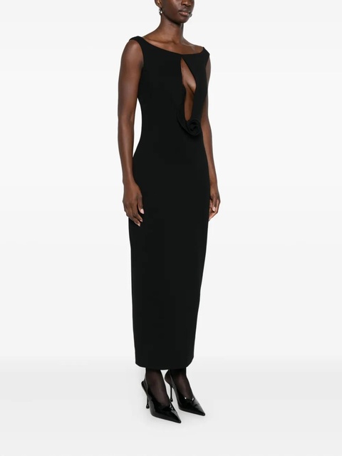 Magda Butrym rosette-detail cut-out maxi dress - Black - zdjęcie produktu nr 2