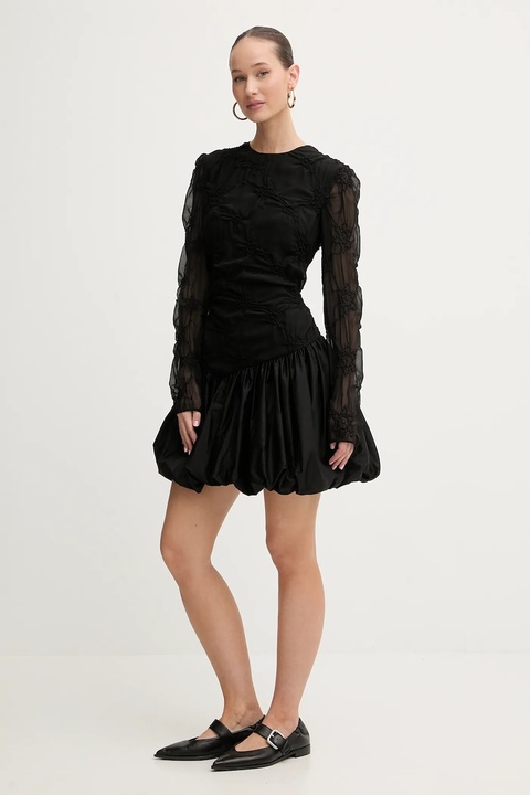 Stine Goya sukienka kolor czarny mini rozkloszowana SG-PS26-D188-2449 - zdjęcie produktu nr 2