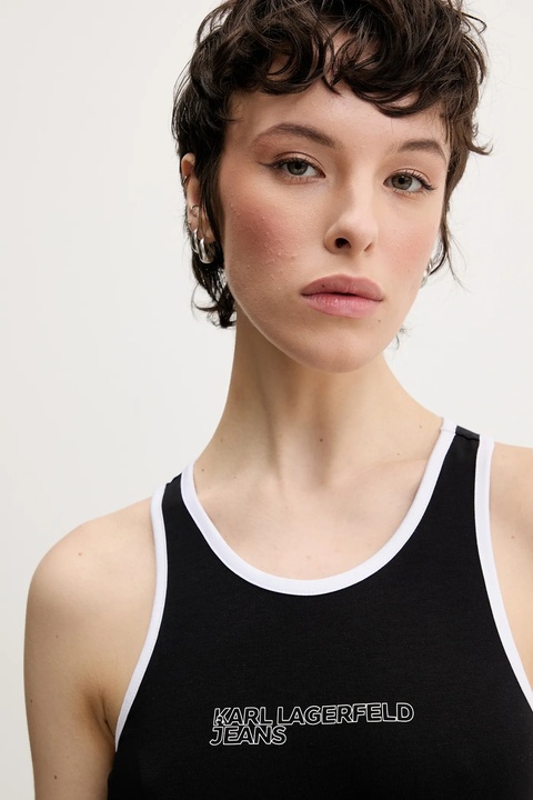 Karl Lagerfeld Jeans top kolor czarny A2W17024 - zdjęcie produktu nr 2