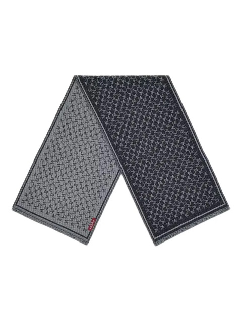 Gucci lamé gg print fringe scarf - Blue - zdjęcie produktu nr 2