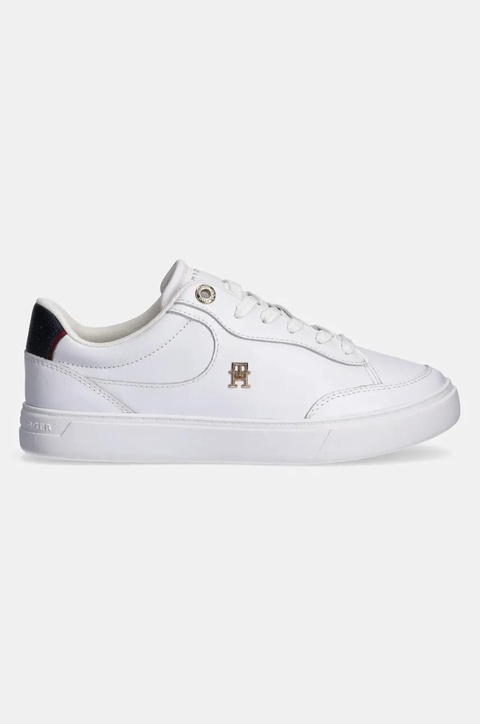 Tommy Hilfiger sneakersy skórzane ESSENTIAL CHIC COURT SNEAKER RWB kolor biały FW0FW08579 - zdjęcie produktu nr 2