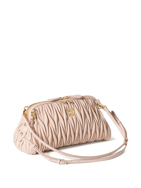 Miu Miu matelassé leather clutch bag - Pink - zdjęcie produktu nr 2