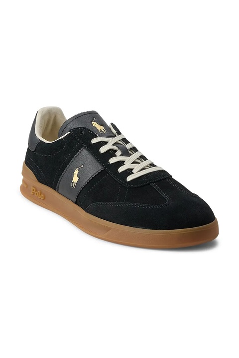 Polo Ralph Lauren sneakersy skórzane Hrt Aera Pp kolor czarny 809978010001 - zdjęcie produktu nr 2