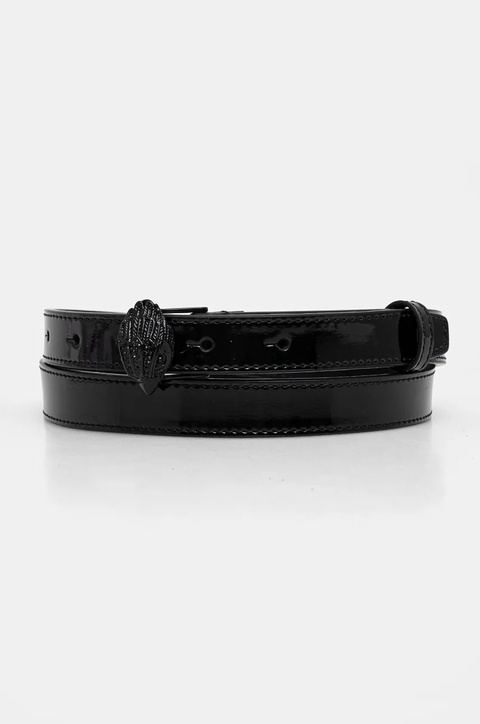 Kurt Geiger London pasek skórzany damski kolor czarny 9693400309 - zdjęcie produktu nr 2