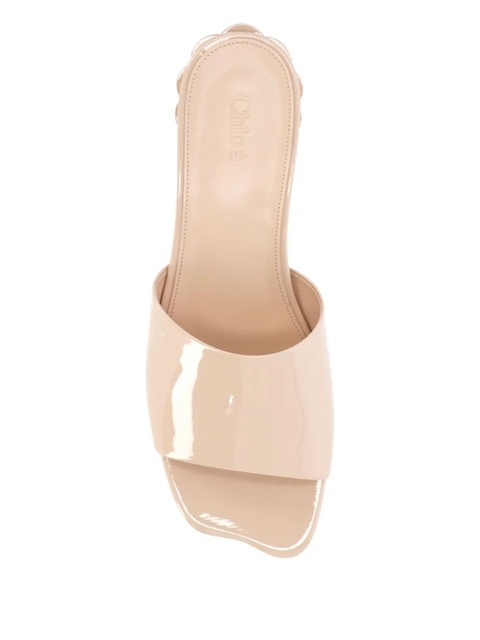 Chloé 25mm leather mules - Neutrals - zdjęcie produktu nr 2