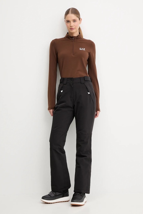 EA7 Emporio Armani bluza sportowa kolor brązowy z nadrukiem AF14634.7W000396 - zdjęcie produktu nr 1