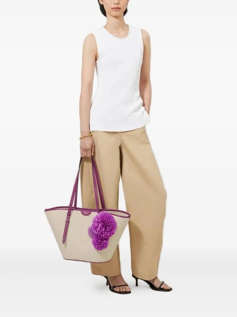 Mulberry pom-pom tote bag - Neutrals - zdjęcie produktu nr 1