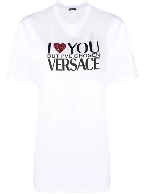 Versace slogan-print T-shirt - White - zdjęcie produktu nr 1