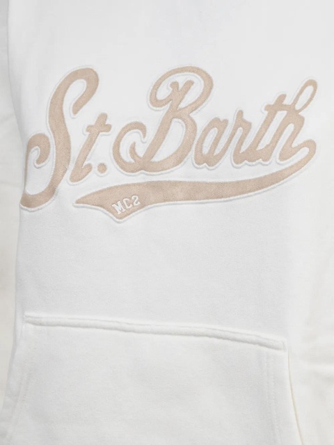 MC2 Saint Barth logo hoodie - White - zdjęcie produktu nr 2