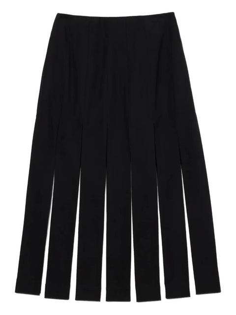 Simone Rocha contrast-panel midi skirt - Grey - zdjęcie produktu nr 1