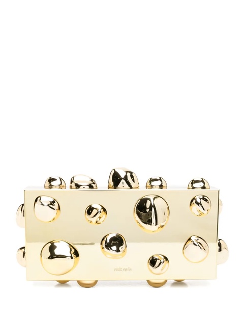 Cult Gaia Orbs stud-embellished clutch - Gold - zdjęcie produktu nr 1