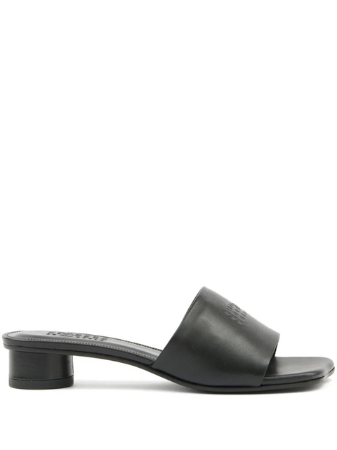 MM6 Maison Margiela numbers-motif sandals - Black - zdjęcie produktu nr 1