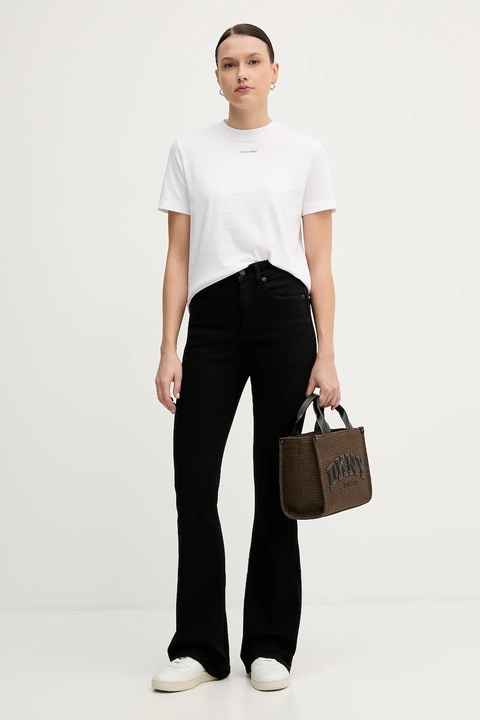 Calvin Klein t-shirt bawełniany damski kolor biały LV147C857G - zdjęcie produktu nr 1