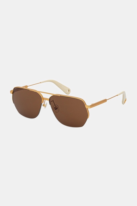 Jacquemus okulary przeciwsłoneczne AVIADOR kolor złoty JAC67C1SUN - zdjęcie produktu nr 1