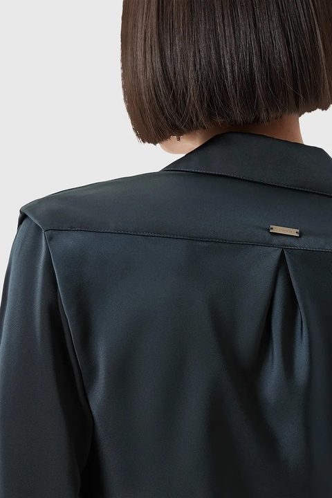 AllSaints sukienka TIRA kolor granatowy mini dopasowana W013DD - zdjęcie produktu nr 2