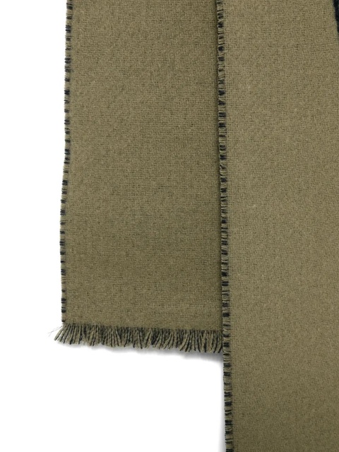 Jean Paul Gaultier logo-detail wool scarf - Green - zdjęcie produktu nr 1