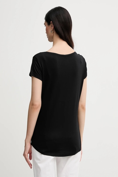 Sisley t-shirt damski kolor czarny 3Z12L107O - zdjęcie produktu nr 2