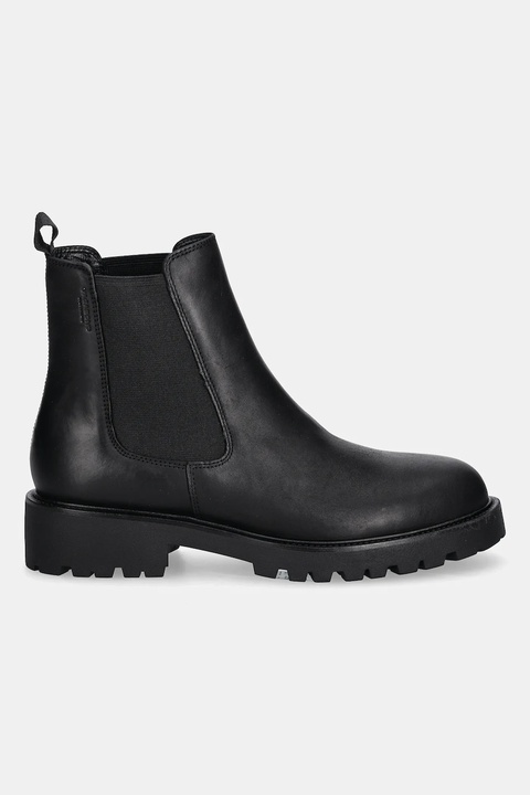 Vagabond Shoemakers sztyblety skórzane KENOVA damskie kolor czarny na płaskim obcasie 6041-009-21 - zdjęcie produktu nr 2