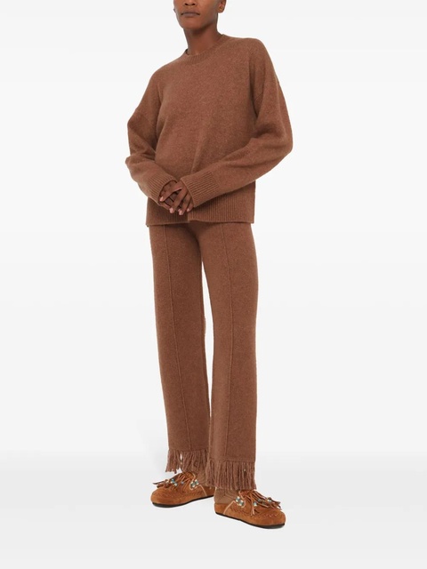 Alanui ribbed-edge cashmere-blend jumper - Brown - zdjęcie produktu nr 2
