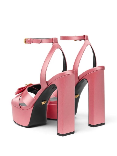 Versace 140mm Gianni Ribbon satin sandals - Pink - zdjęcie produktu nr 2