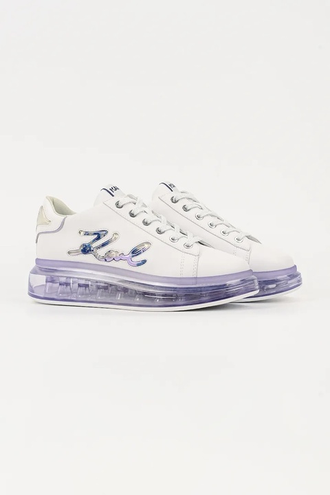 Karl Lagerfeld sneakersy skórzane KAPRI KUSHION damskie kolor biały KL62610H - zdjęcie produktu nr 2
