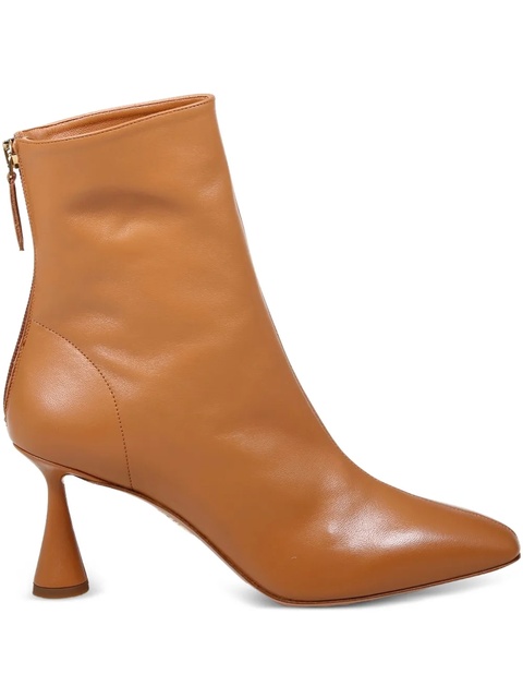Aquazzura 70mm Amore leather zip-fastening boots - Brown - zdjęcie produktu nr 1