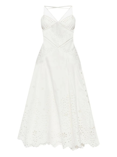 Self-Portrait cotton dress - White - zdjęcie produktu nr 1