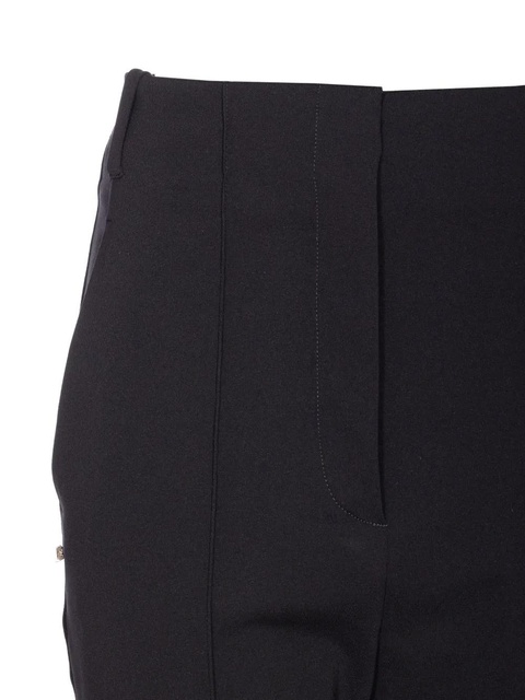 Sportmax hook-zip straight trousers - Black - zdjęcie produktu nr 2