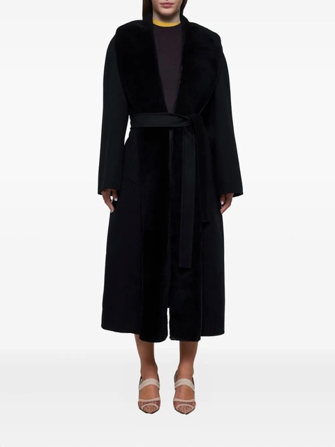 FENDI belt-fastening coat - Black - zdjęcie produktu nr 2