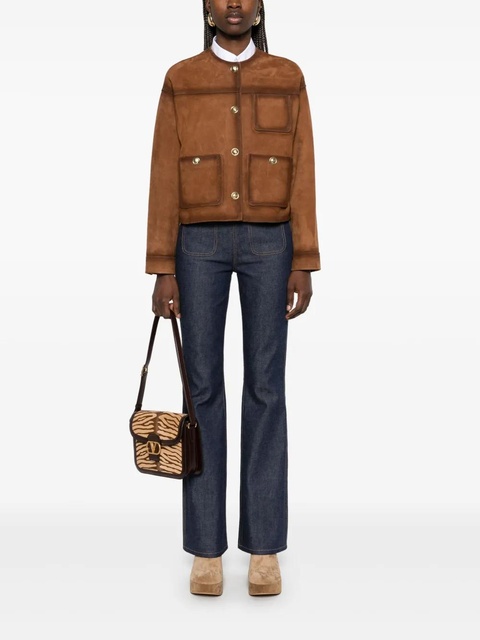 SANDRO suede jacket - Brown - zdjęcie produktu nr 2