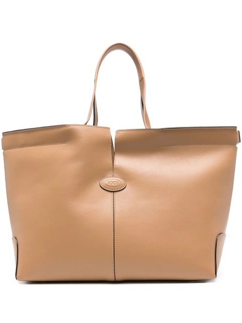 Tod's leather tote bag - Brown - zdjęcie produktu nr 1