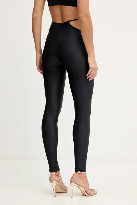 Versace Jeans Couture legginsy damskie kolor czarny z aplikacją 79HAC108 N0008 - zdjęcie produktu nr 2
