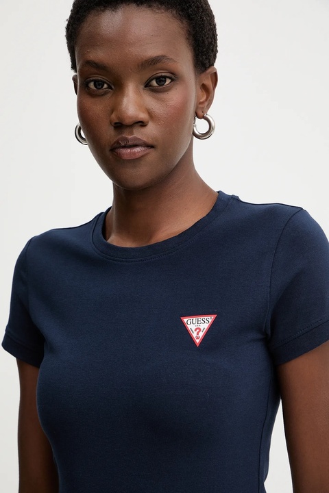 Guess t-shirt damski kolor granatowy W2YI44 J1314 - zdjęcie produktu nr 1